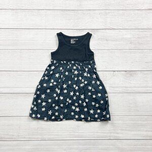 Baby Gap Toddler Dress Black Floral Print Tank Dress Sleeveless Casual 3T